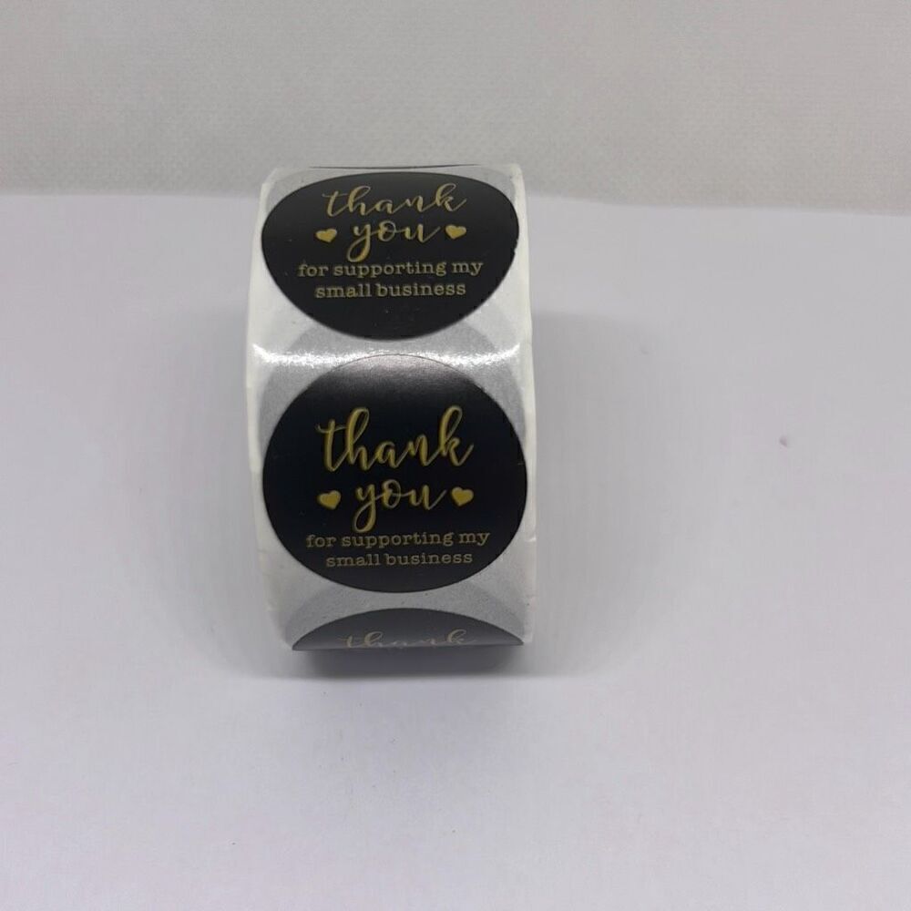500 Pieces/roll 1inch Thank You For Ordering Sticker Gift Label Stickers